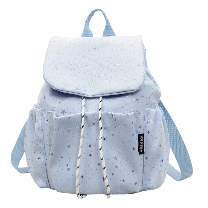 Star-Patterned Casual Drawstring Backpack Stornfield