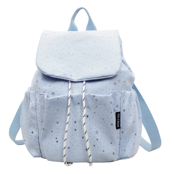 Star-Patterned Casual Drawstring Backpack Stornfield