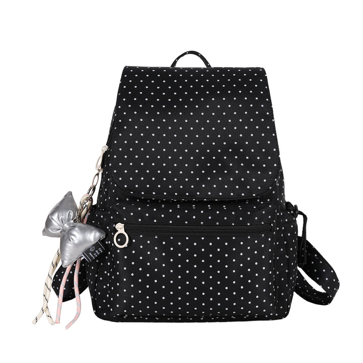 Polka Dot Patterned Backpack