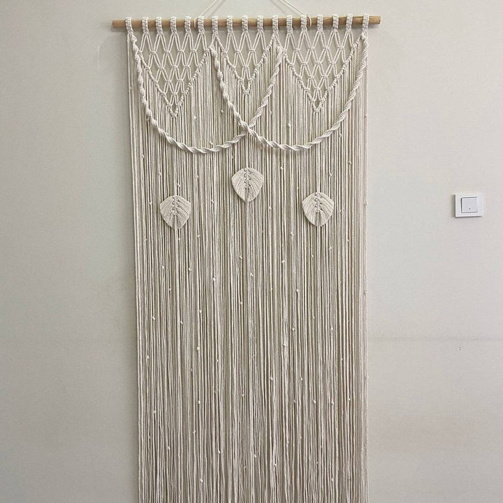 Macrame Leaf Motif Wall Hanging Stornfield