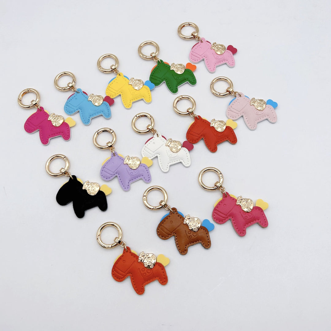 Animal-Shaped Leather Keychain Stornfield