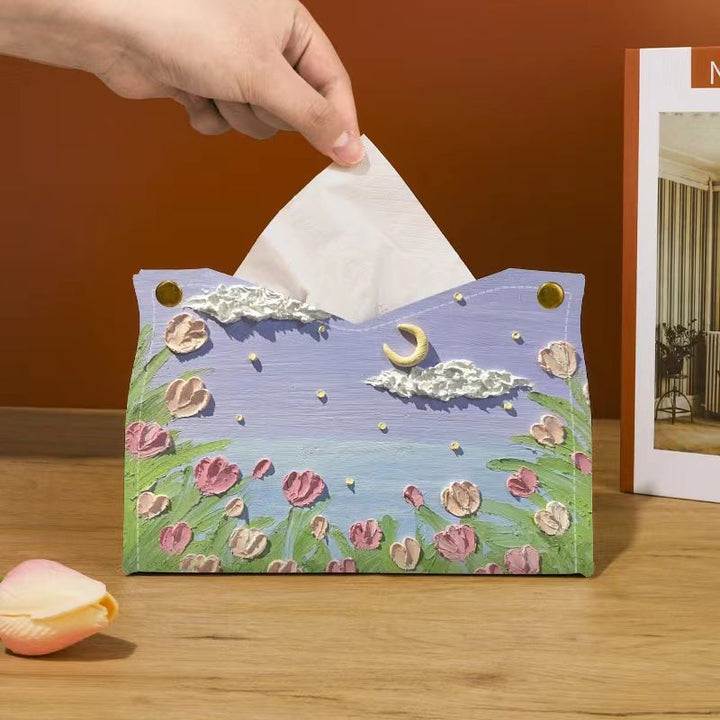 Artistic Floral Tissue Box Cover Stornfield
