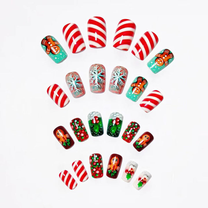 Artificial nails in gingerbread house design Stornfield
