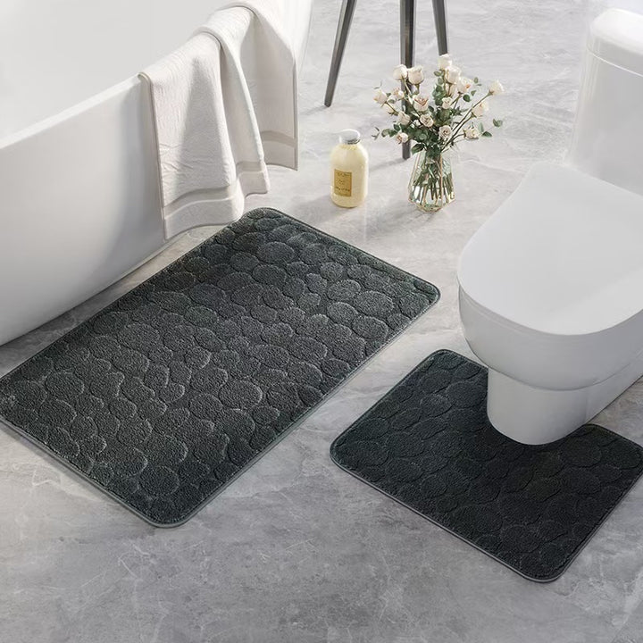 Soft Textured Bath Mat Set
