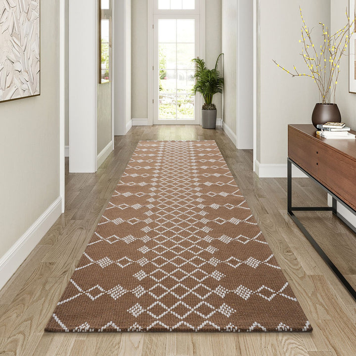 Geometric Patterned Indoor Runner Mat