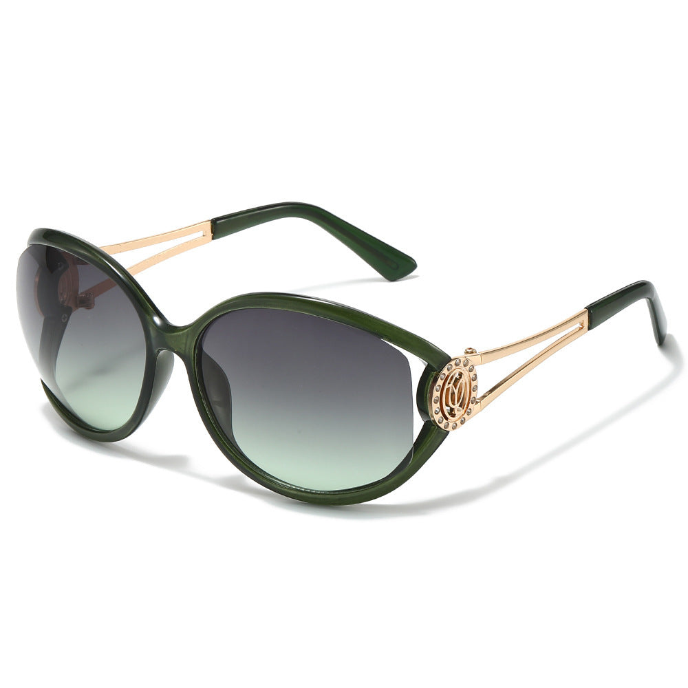 Designer Cat-Eye Sunglasses with Gold Accent Details Stornfield
