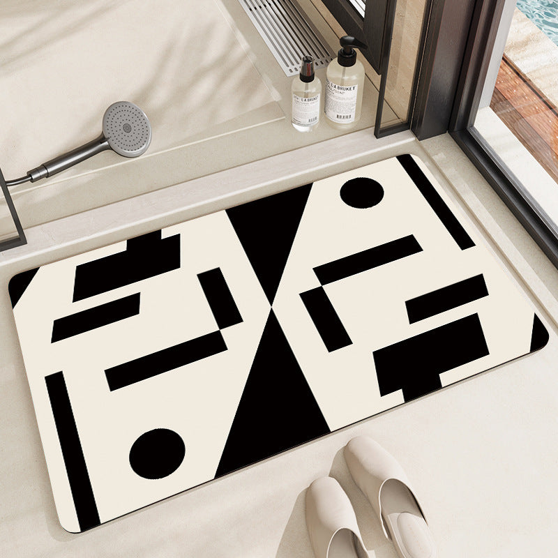 Modern Artistic Bath Mat Stornfield