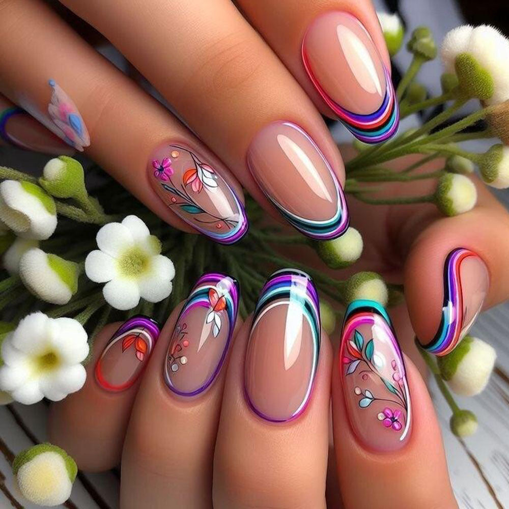 Artificial nails with exclusive spring design Stornfield