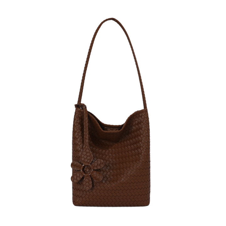 Woven Leather Elegance Tote