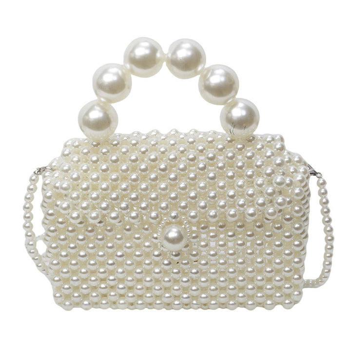 Pearl-Embellished Evening Handbag