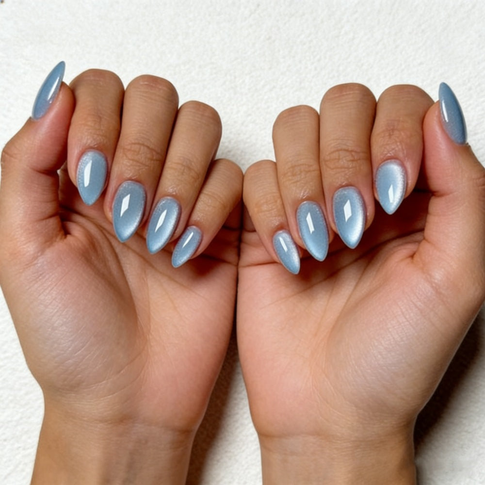 Elegant Almond-Shaped Nail Enhancements