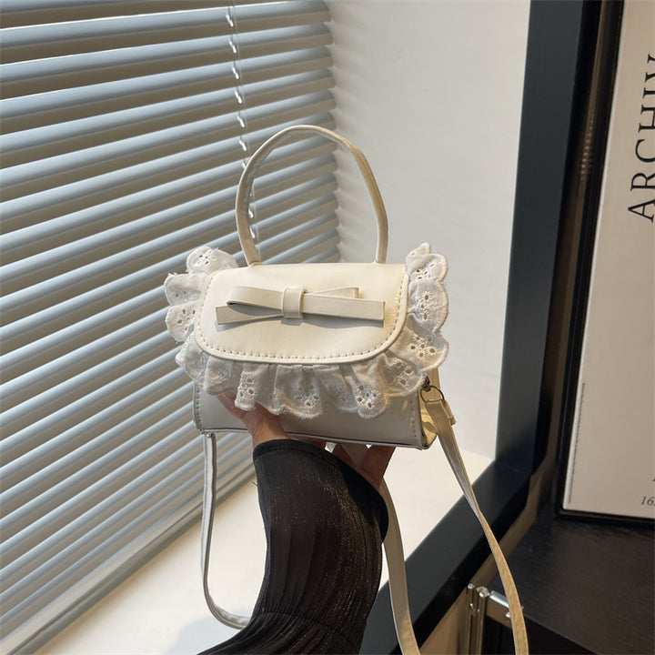 Elegant Ruffled Bow Crossbody Handbag Stornfield