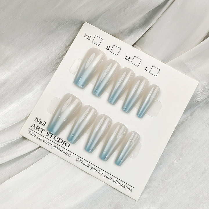 Artificial nail tips with shimmering design Stornfield