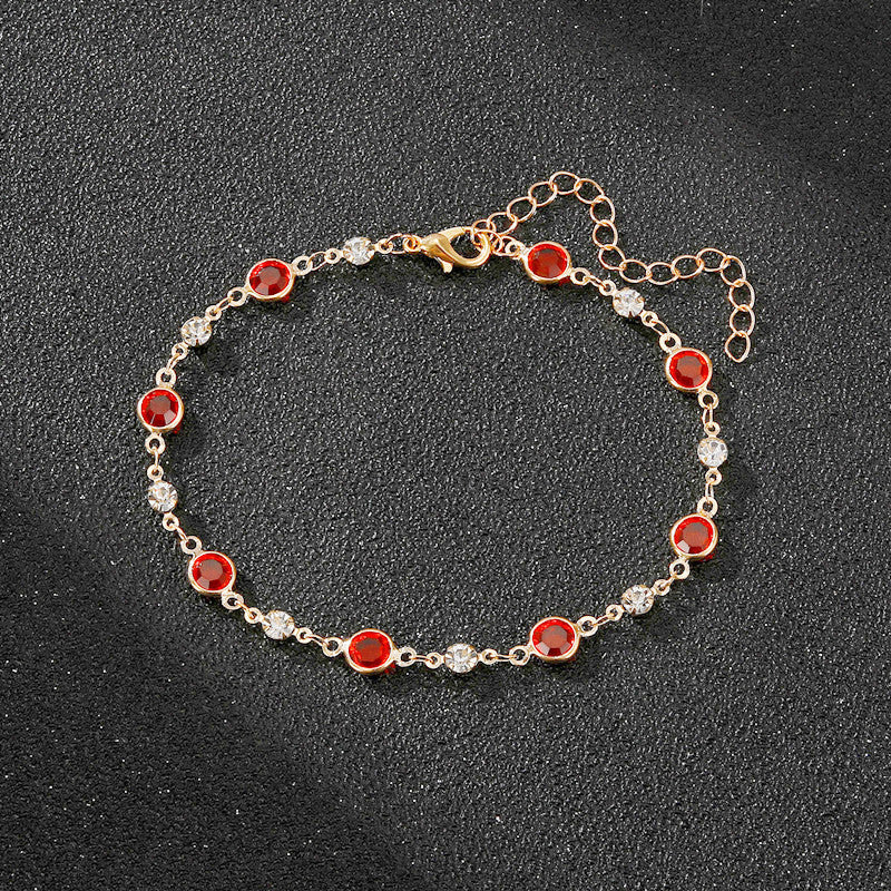 Elegant Rhinestone Chain Anklet Stornfield