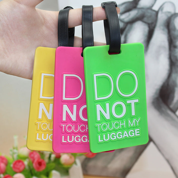 Unisex Luggage Tag with Safety Message Bowlift