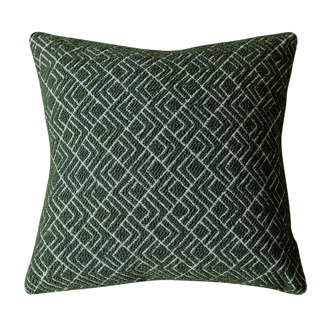 Decorative pillow with modern geometric pattern