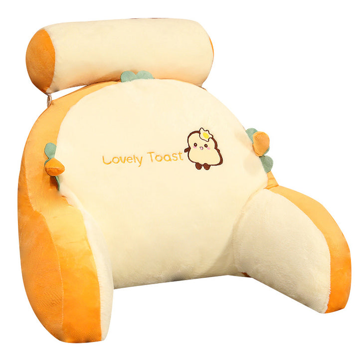 Plush back support cushion with cute rabbit motif Stornfield