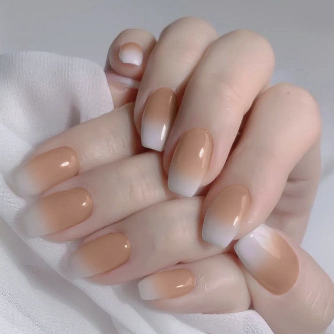 Natural Glossy Press-On Nail Tips Stornfield