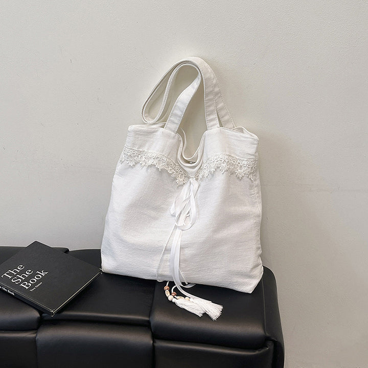 Chic Embroidered Shoulder Tote Bag Stornfield