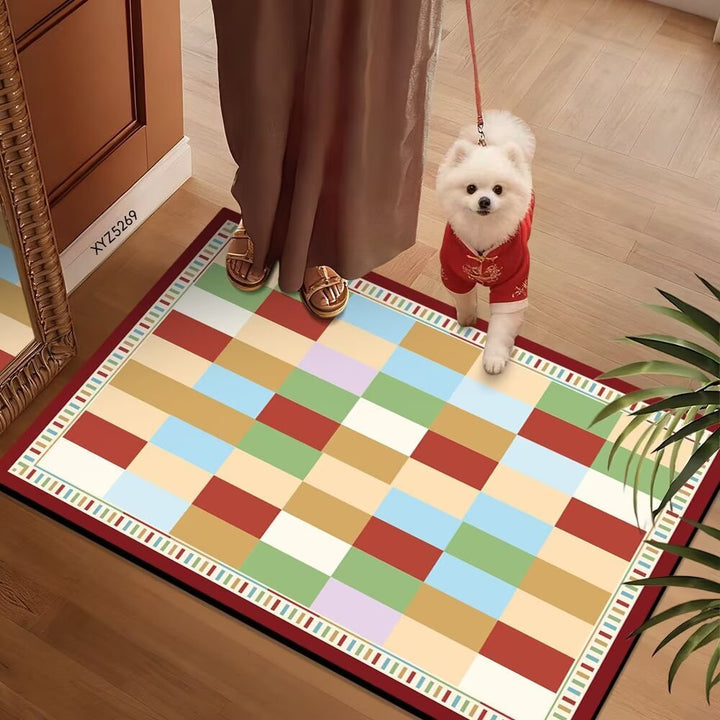 Colorful Patterned Floor Mat Stornfield