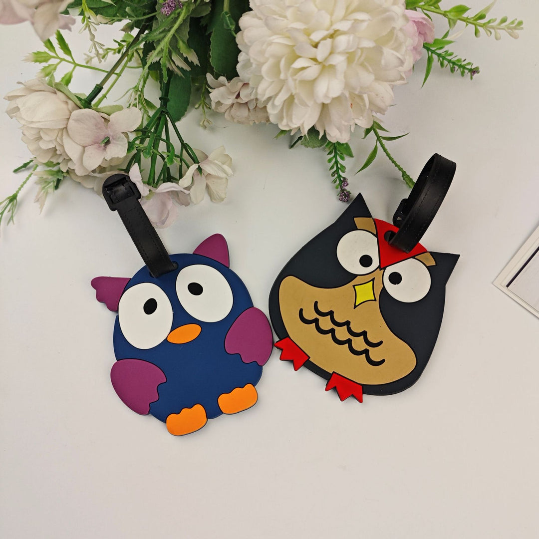 Unisex Playful Owl Luggage Tag Stornfield