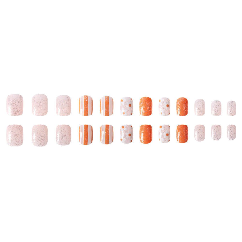 Artistic Glitter Press-On Nail Set Stornfield