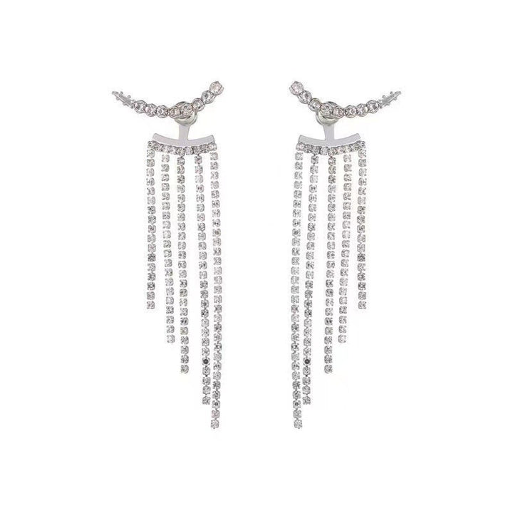Sparkling earrings with drop design Stornfield