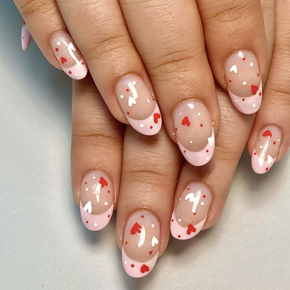 Heart-Decorated Nail Art Stornfield
