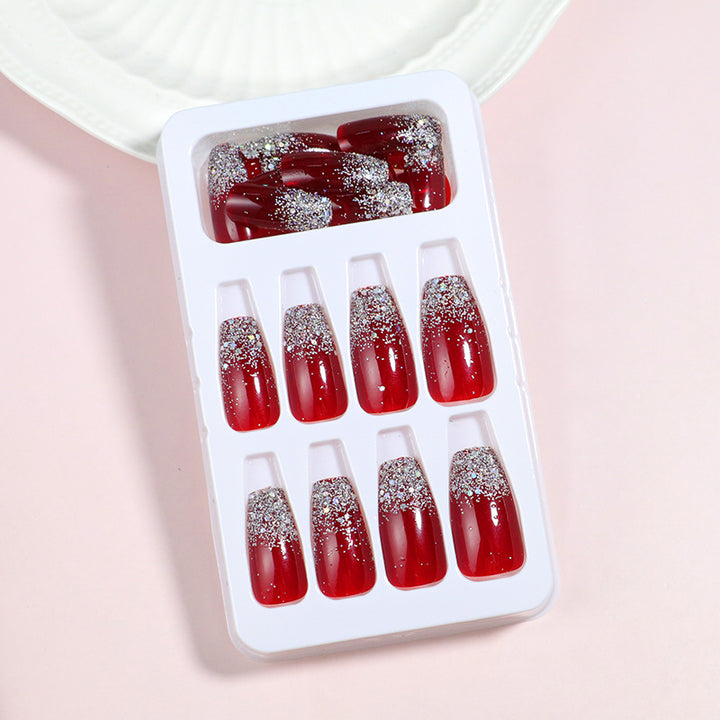 Elegant Glittery Press-On Nail Set Stornfield