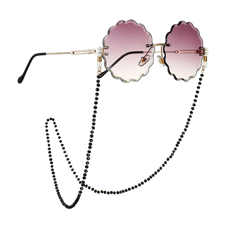 Pearl glasses chain with crystalline shine Stornfield