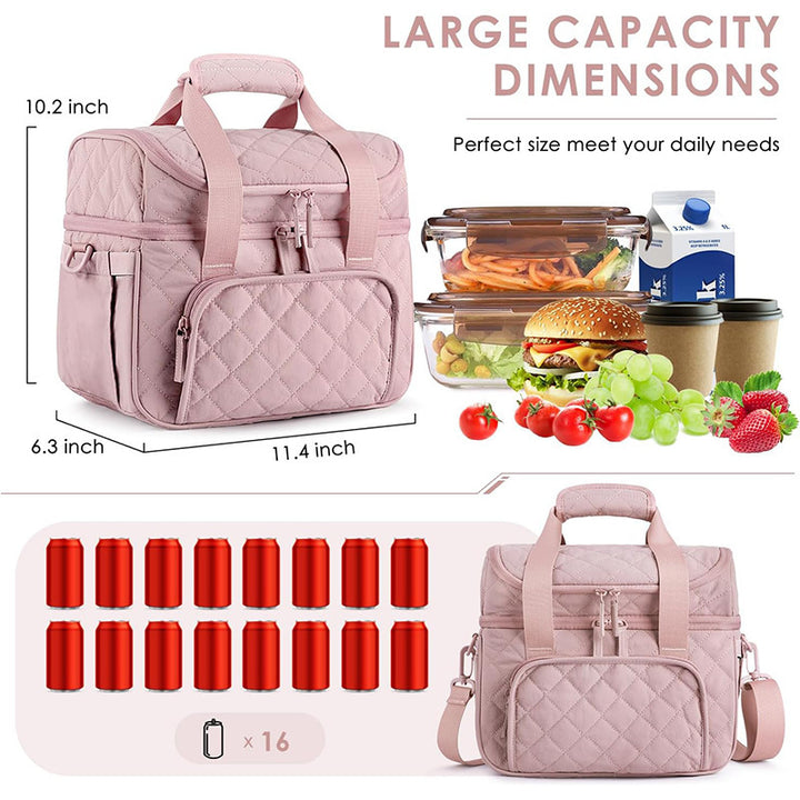 Elegant cooler bag with practical drink holder Stornfield