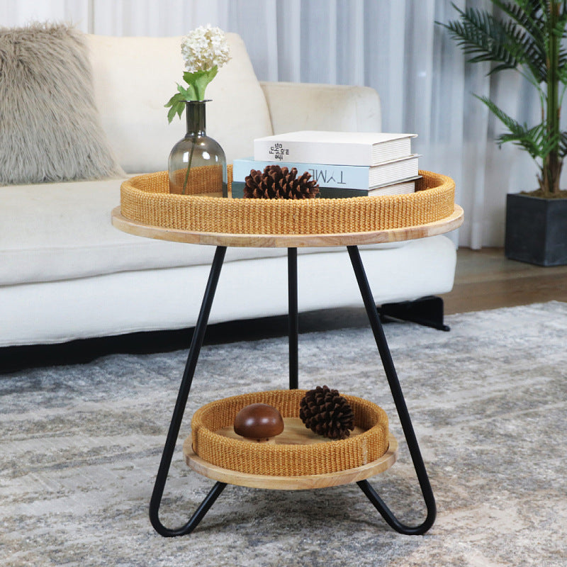 Decorative Round Woven Coffee Table Stornfield