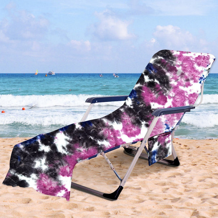 Lounge chair cushion with artistic TIE-DYE design Stornfield