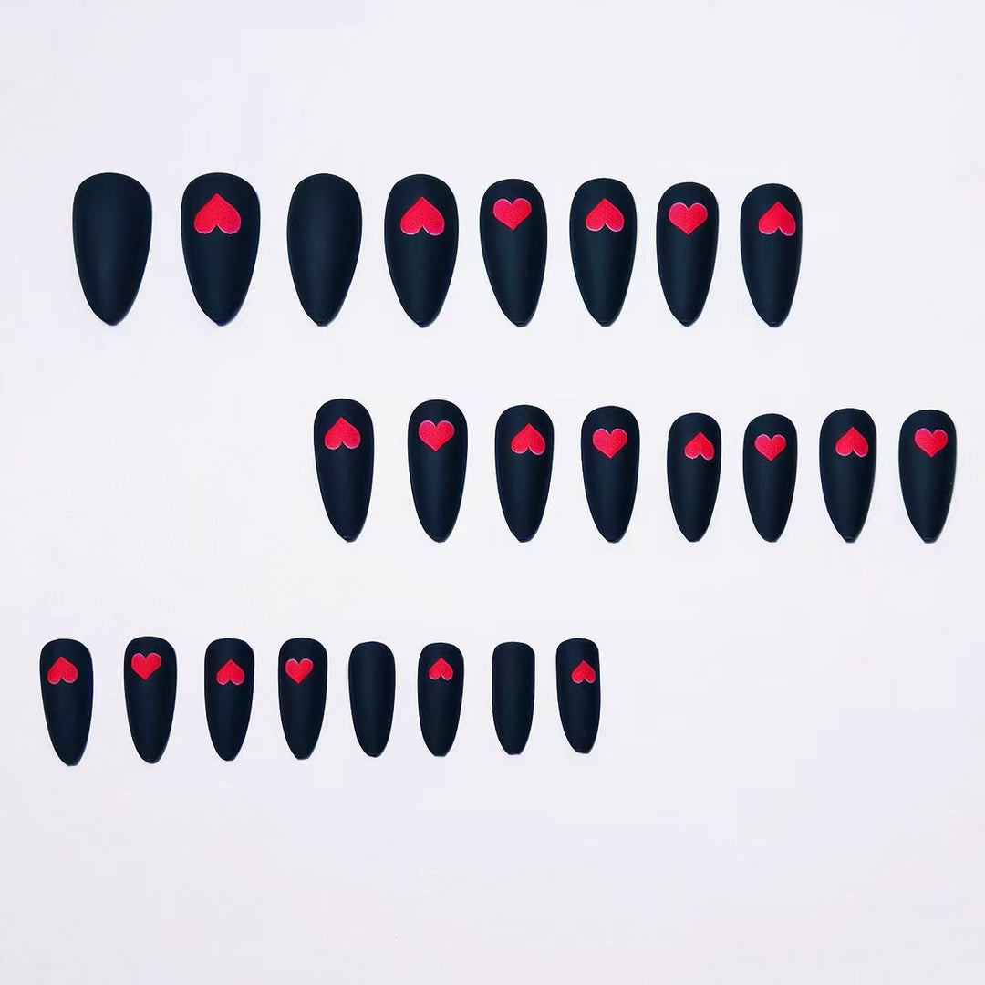 Artificial nails with romantic heart design Stornfield