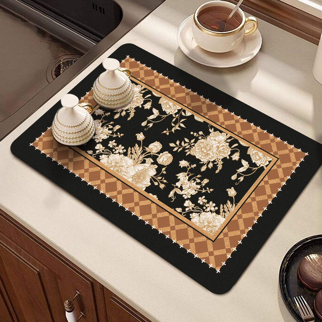 Elegant Floral Print Table Mat