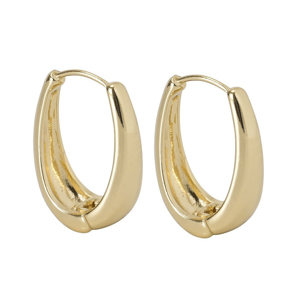 Sleek Curved Huggie Earrings Stornfield