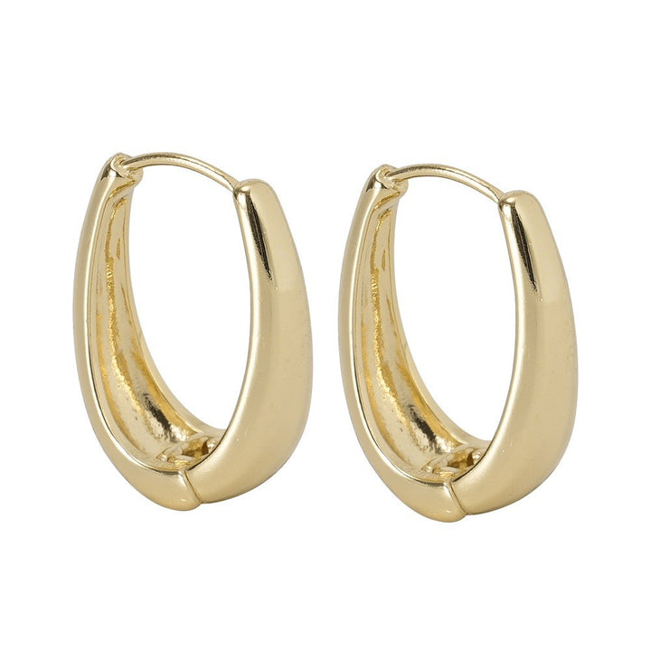 Sleek Curved Huggie Earrings Stornfield