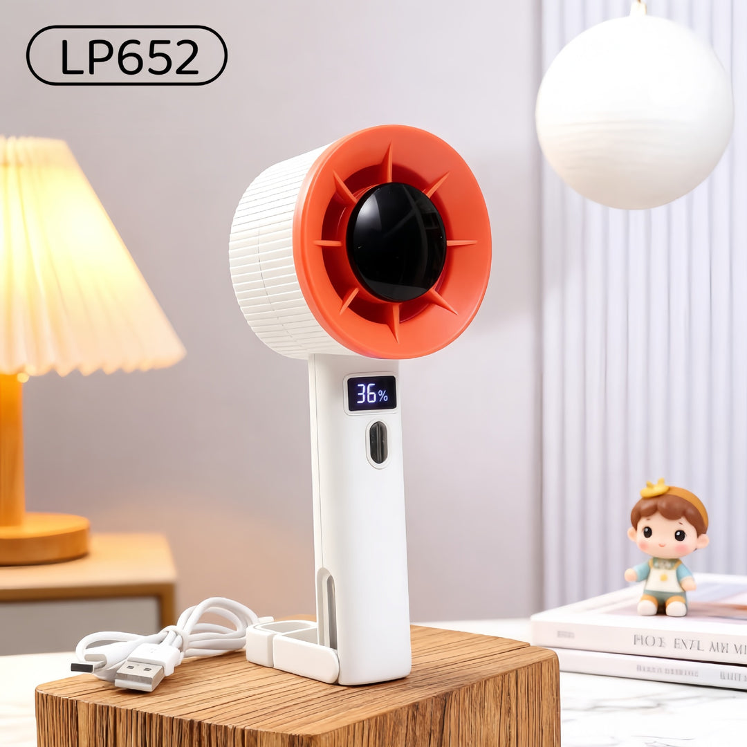 Ladies Portable Hand Fan with LED Display Stornfield