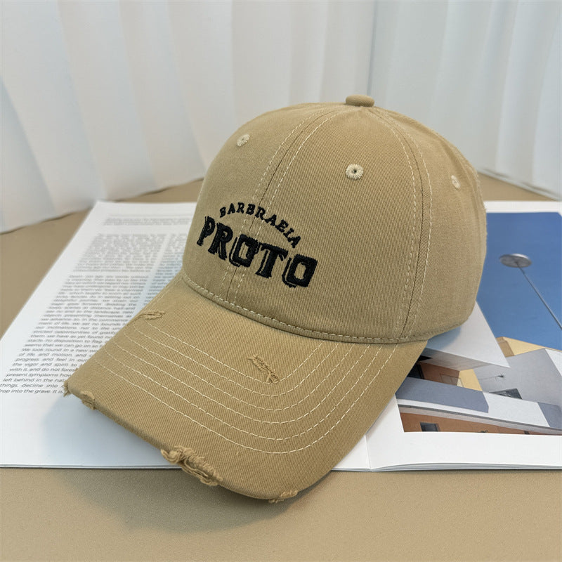 Men's Vintage-Inspired Distressed Baseball Cap Stornfield