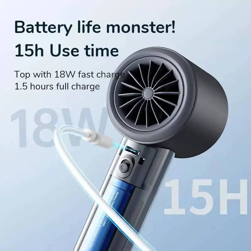 Unisex one-size rechargeable wireless portable hair dryer with digital display, multiple speed wind control and travel lanyard Stornfield