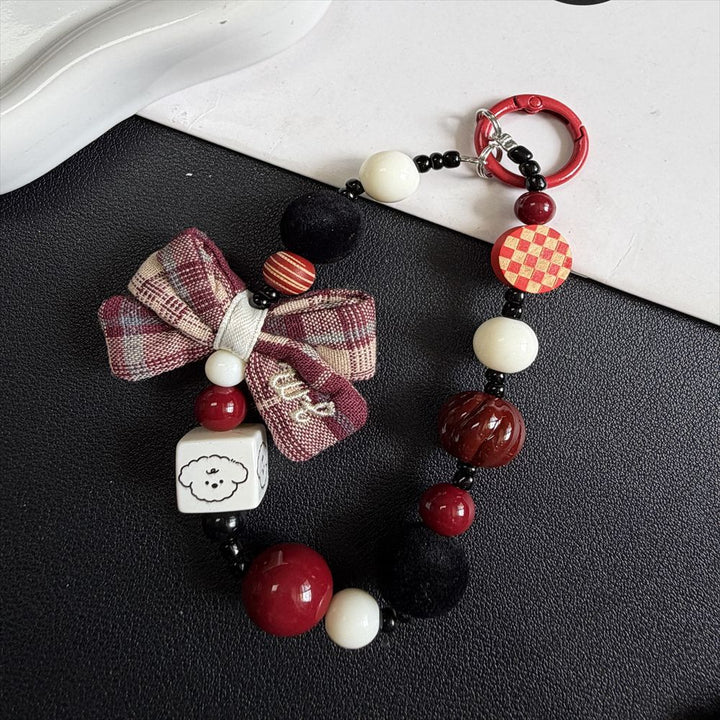 Decorative Beaded Charm Keychain Stornfield 1790135214