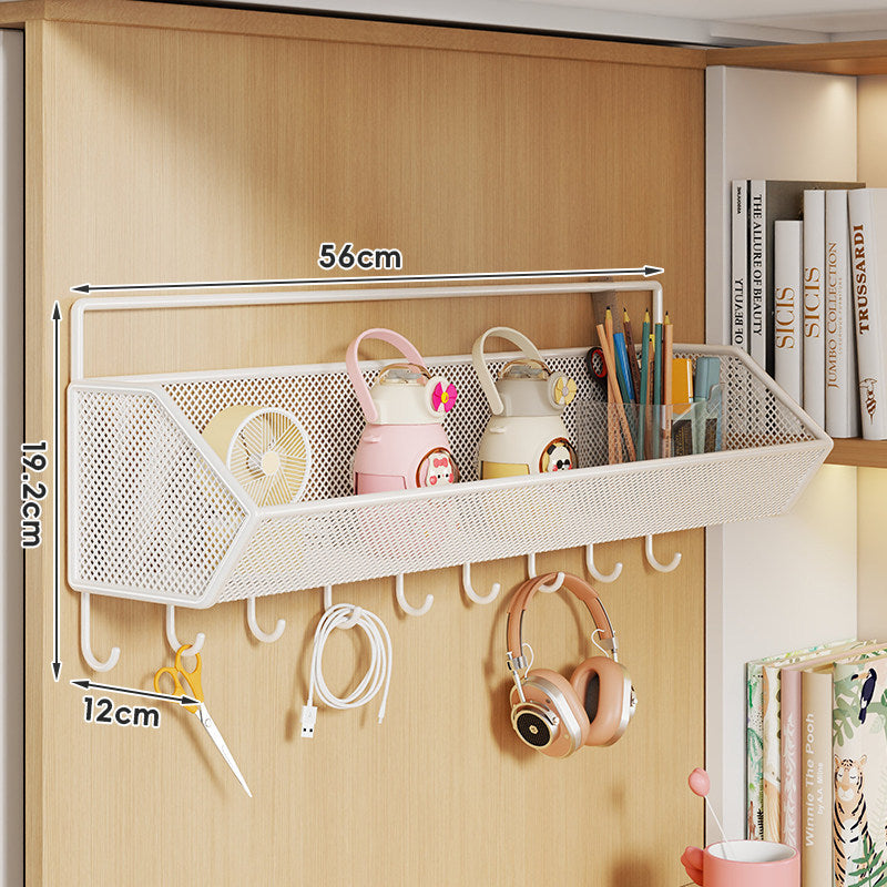 Over-Panel Hanging Mesh Storage Basket Organizer