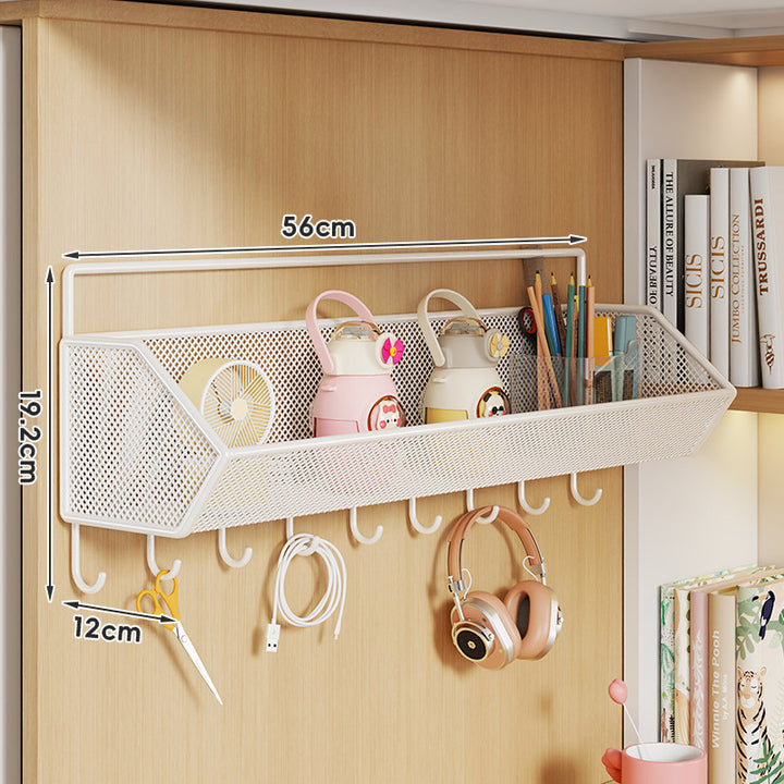 Over-Panel Hanging Mesh Storage Basket Organizer