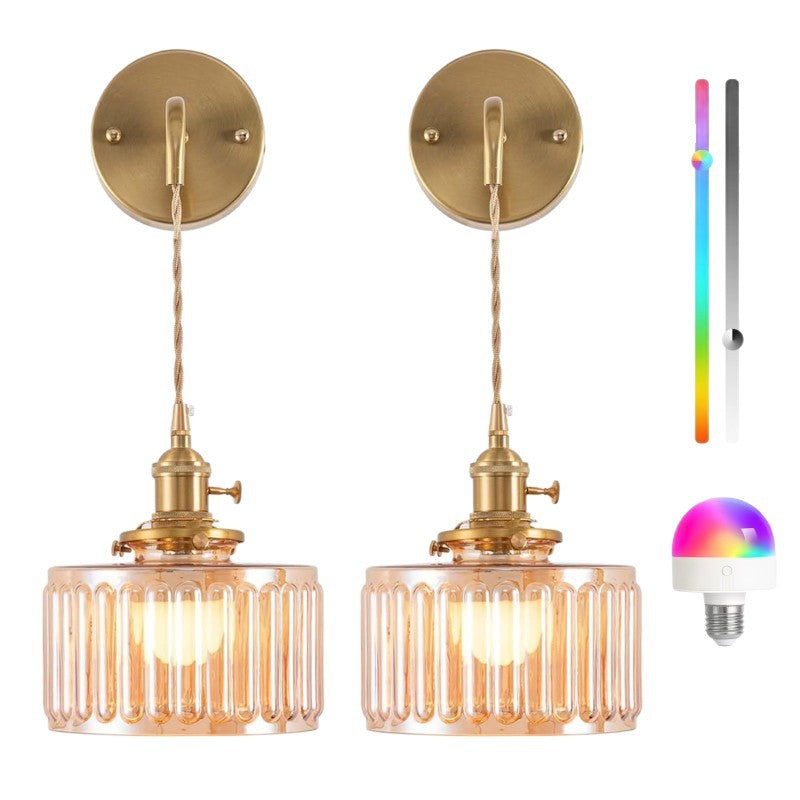 Adjustable Hanging Glass Pendant Light