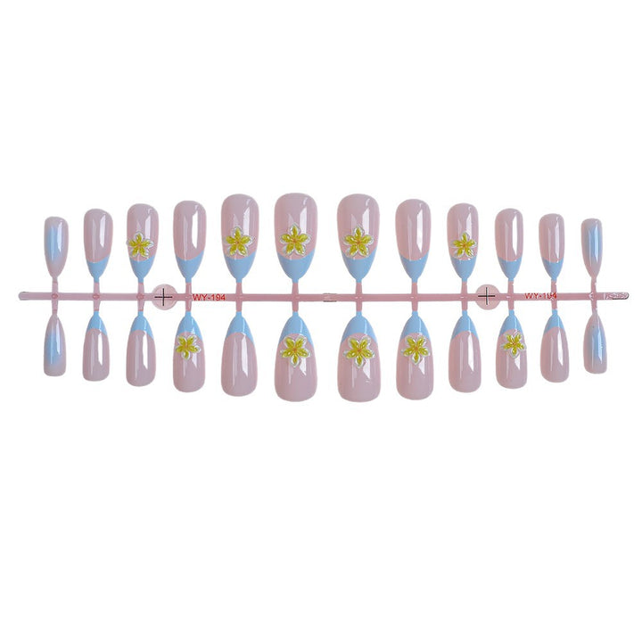 Floral-Designed Press-On Nail Set Stornfield