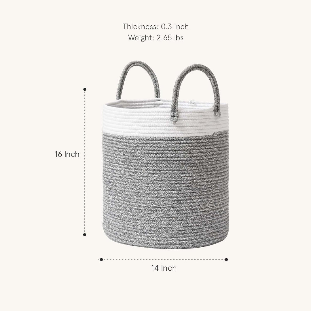 Women's storage basket with practical carrying handles Stornfield