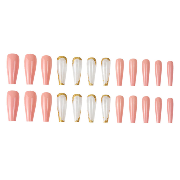 Glitter-Accented Stiletto Press-On Nails Stornfield