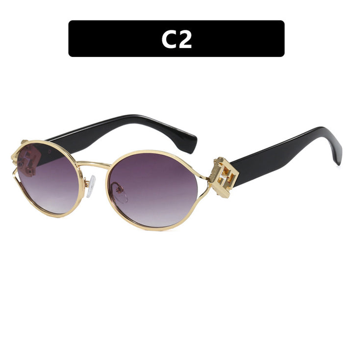 Ladies fashionable sunglasses with elegant metal frame and UV protection Stornfield