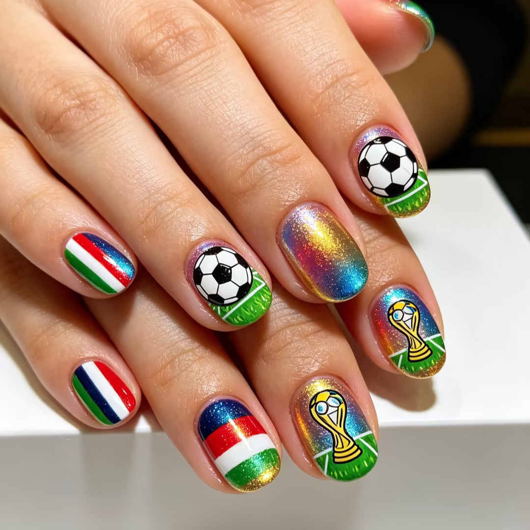 Sporty Football Nail Art Stornfield