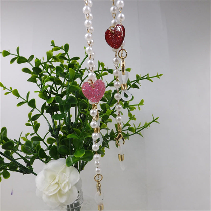 Pearl necklace with heart pendant Stornfield
